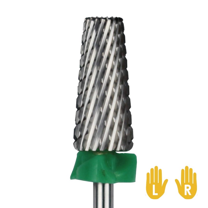 C  I 5 in 1 MultiFunction Tapered Shape Nail Drill Cross Teeth Edition Professional Drill Bit for Nail Manicure Machine Coarse  C
